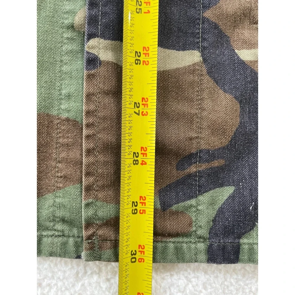 Military Mens Combat Coat Medium Regular Green Woodland Camouflage Field Jacket - Picture 16 of 16